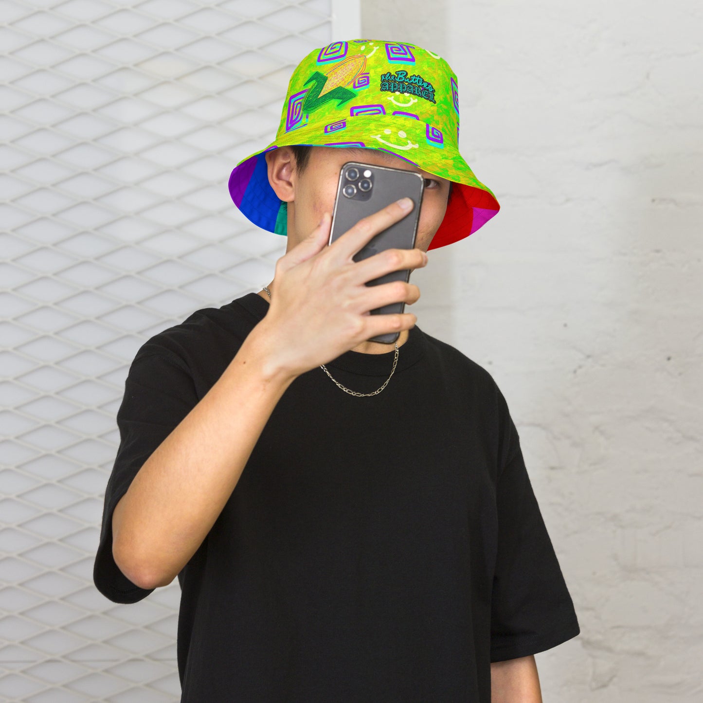 Feelin' Corny/Reclaim the Rainbow - All-Over Print Reversible bucket hat [Free Shipping]