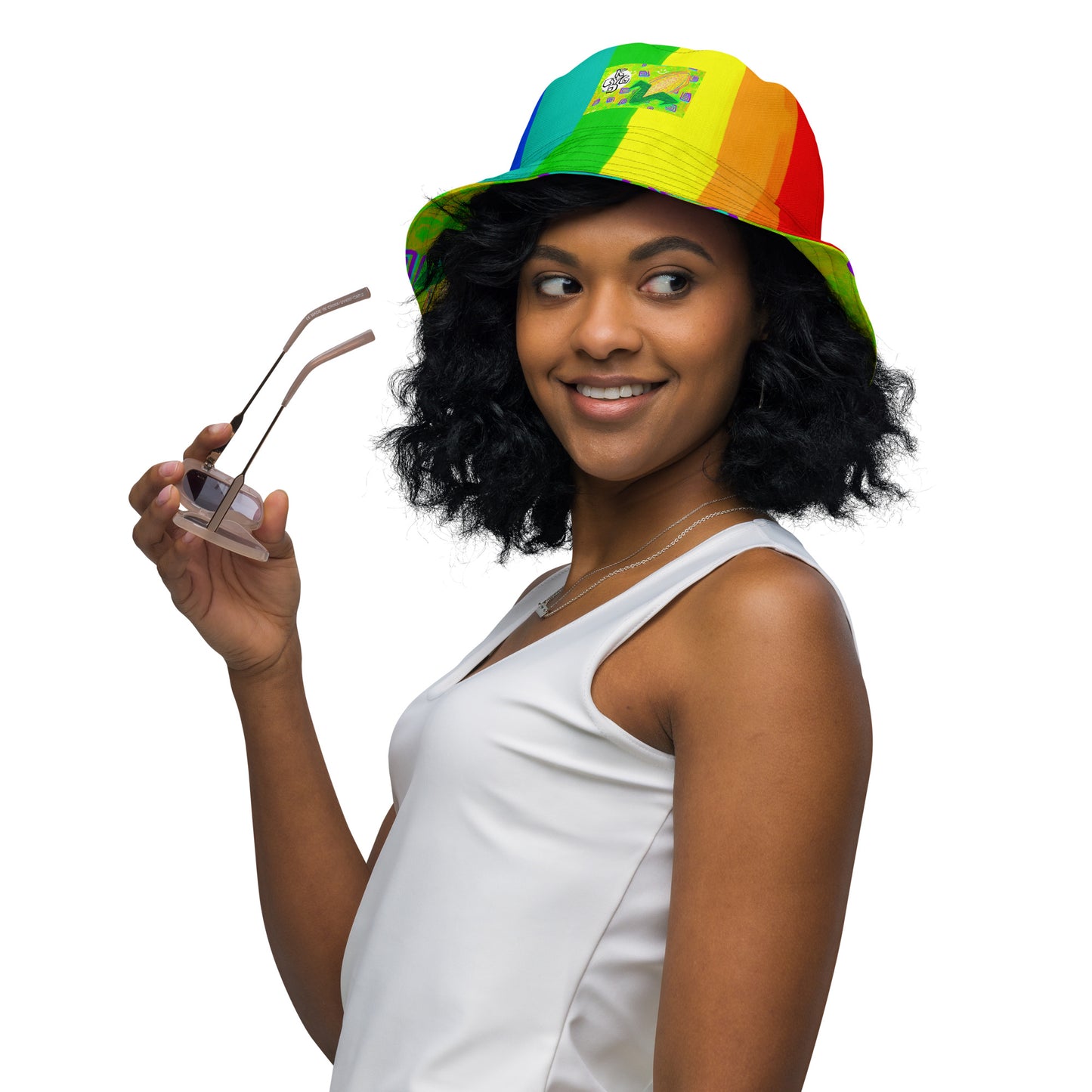 Feelin' Corny/Reclaim the Rainbow - All-Over Print Reversible bucket hat [Free Shipping]