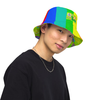 Feelin' Corny/Reclaim the Rainbow - All-Over Print Reversible bucket hat [Free Shipping]