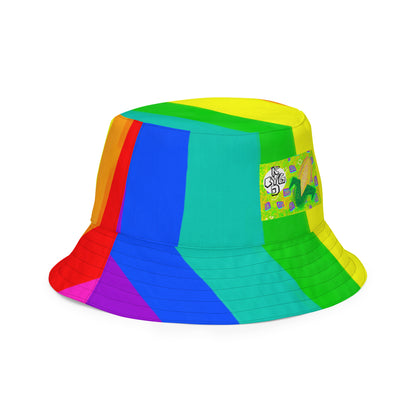 Feelin' Corny/Reclaim the Rainbow - All-Over Print Reversible bucket hat [Free Shipping]