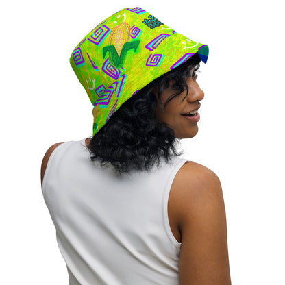 Feelin' Corny/Reclaim the Rainbow - All-Over Print Reversible bucket hat [Free Shipping]