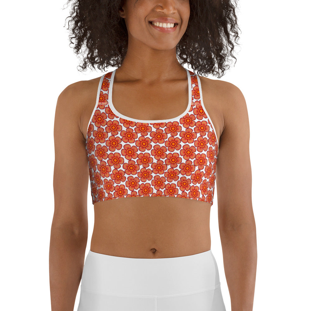 Arnoldii Rafflesia / Corpse Flower (White) | Sports Bra [XS-2XL] [FREE SHIPPING]