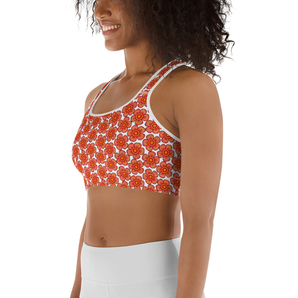 Arnoldii Rafflesia / Corpse Flower (White) | Sports Bra [XS-2XL] [FREE SHIPPING]