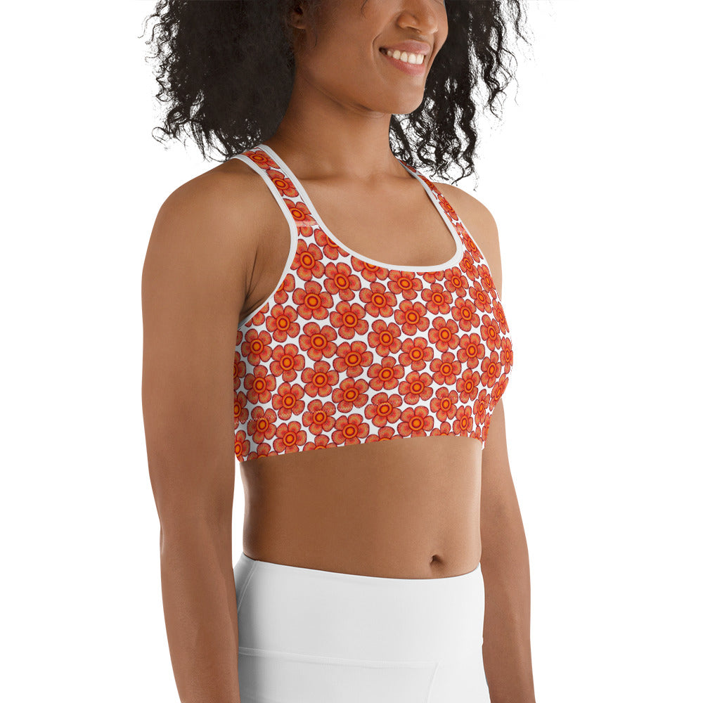 Arnoldii Rafflesia / Corpse Flower (White) | Sports Bra [XS-2XL] [FREE SHIPPING]