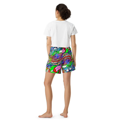 Psychadelia All-Over Print Unisex Athletic Long Shorts [Sizes 2XS-6XL] [FREE SHIPPING]