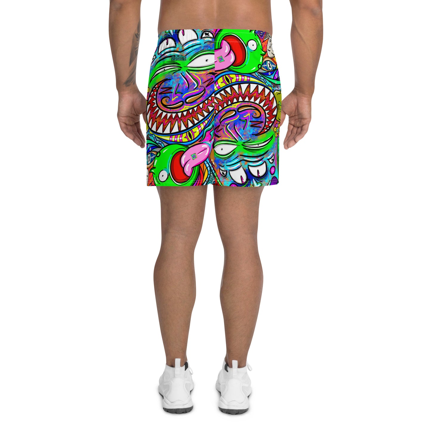 Psychadelia All-Over Print Unisex Athletic Long Shorts [Sizes 2XS-6XL] [FREE SHIPPING]