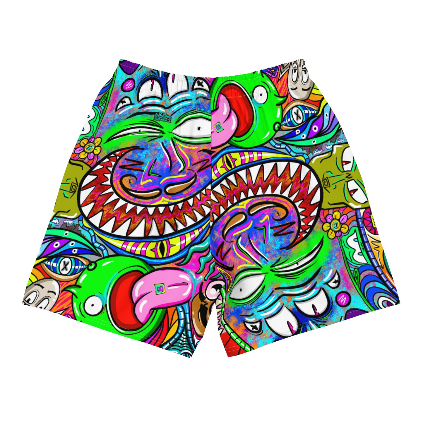 Psychadelia All-Over Print Unisex Athletic Long Shorts [Sizes 2XS-6XL] [FREE SHIPPING]