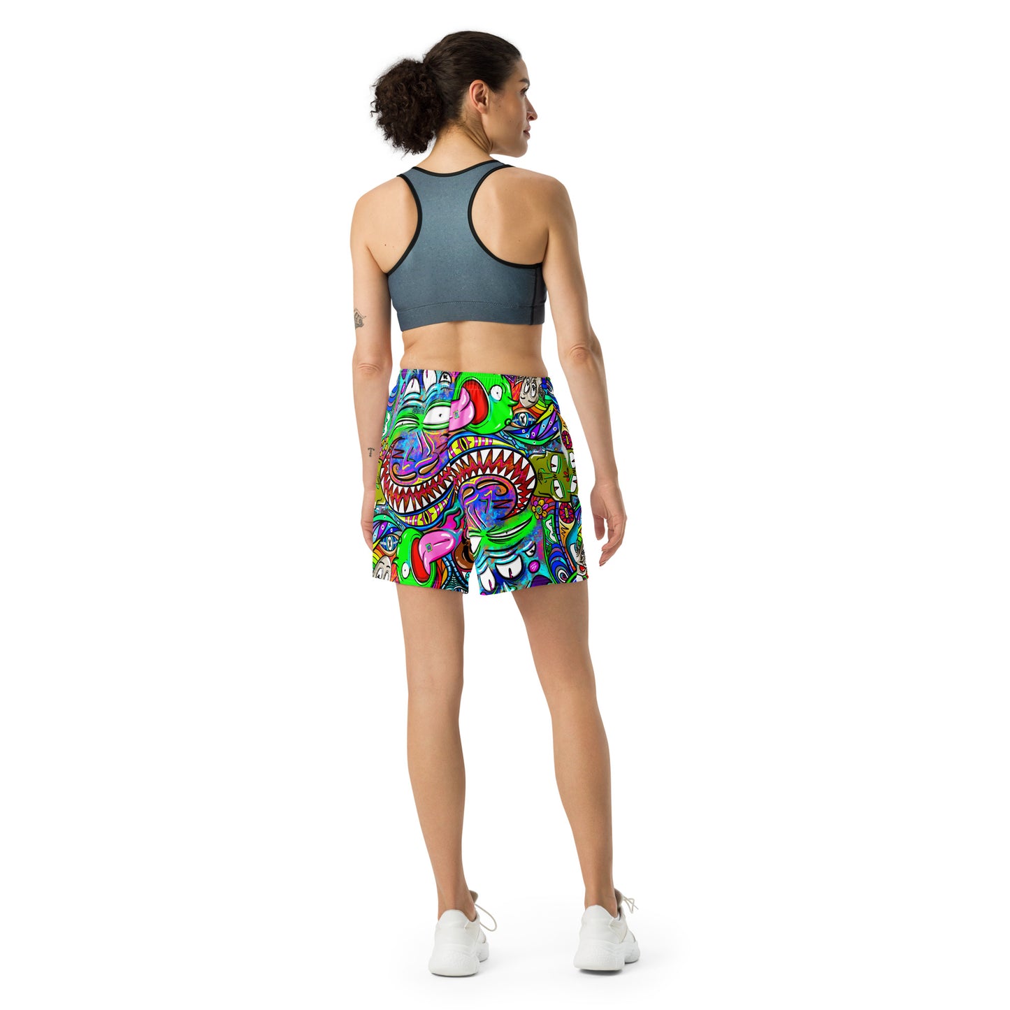 Psychadelia All-Over Print Unisex Athletic Long Shorts [Sizes 2XS-6XL] [FREE SHIPPING]