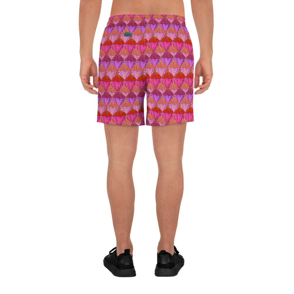 Sa Fluer {Flamingo} All-Over Print Unisex Athletic Long Shorts [Sizes 2XS-6XL] [FREE SHIPPING]