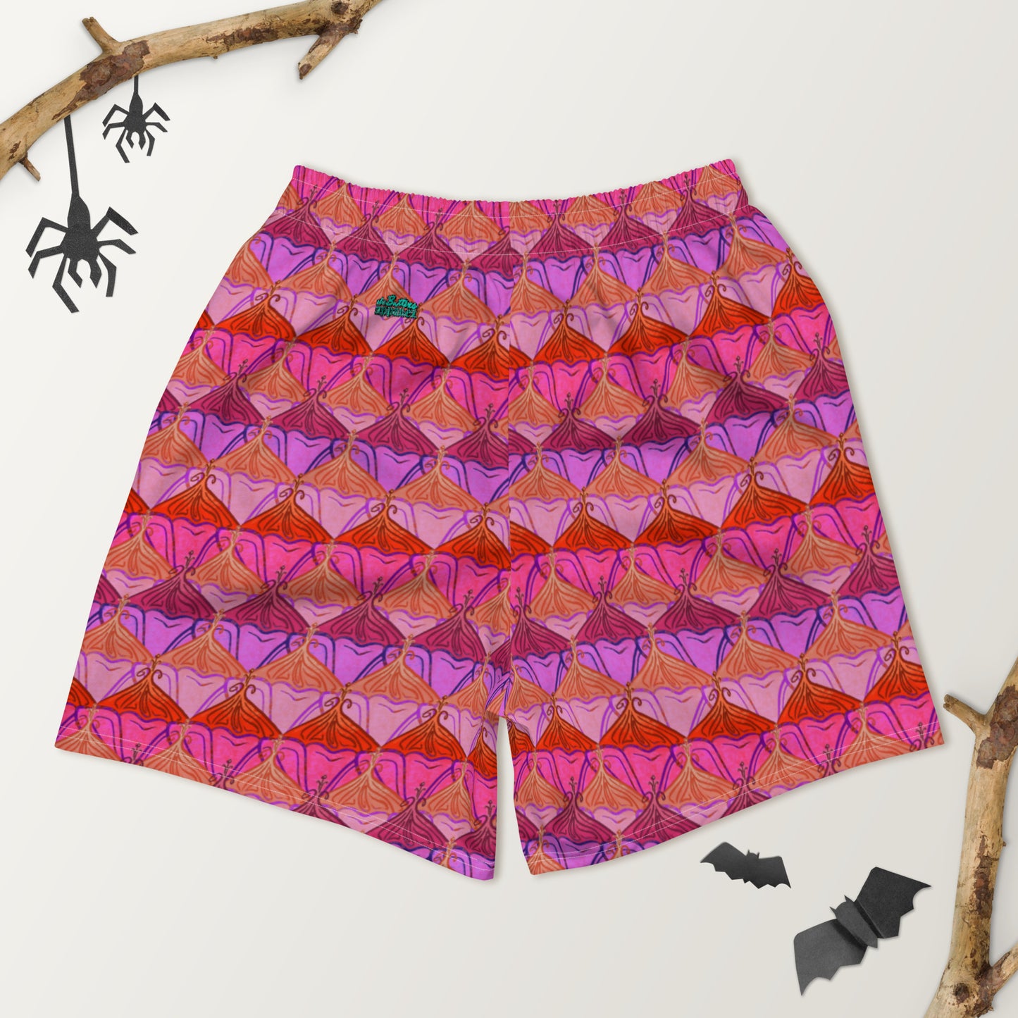 Sa Fluer {Flamingo} All-Over Print Unisex Athletic Long Shorts [Sizes 2XS-6XL] [FREE SHIPPING]