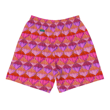 Sa Fluer {Flamingo} All-Over Print Unisex Athletic Long Shorts [Sizes 2XS-6XL] [FREE SHIPPING]