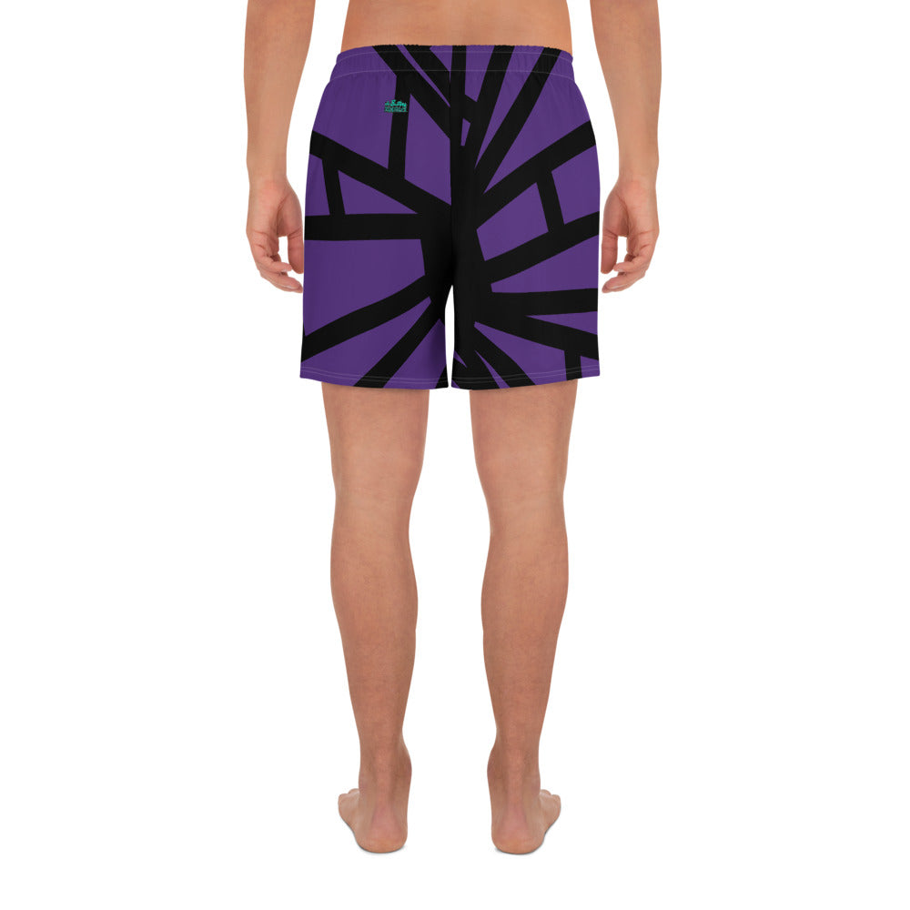 Shattered in Indigo  All-Over Print Unisex Athletic Long Shorts [Sizes 2XS-6XL] [FREE SHIPPING]