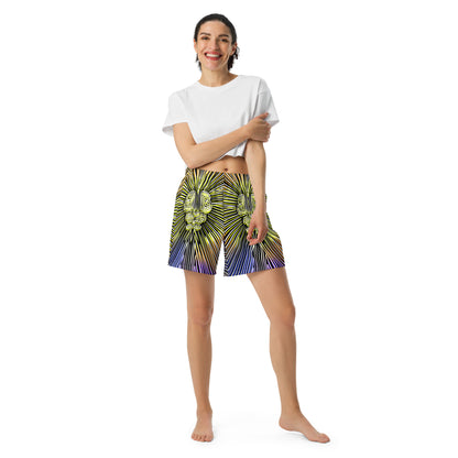 Trapdoor All-Over Print Unisex Athletic Long Shorts [Sizes 2XS-6XL] [FREE SHIPPING]