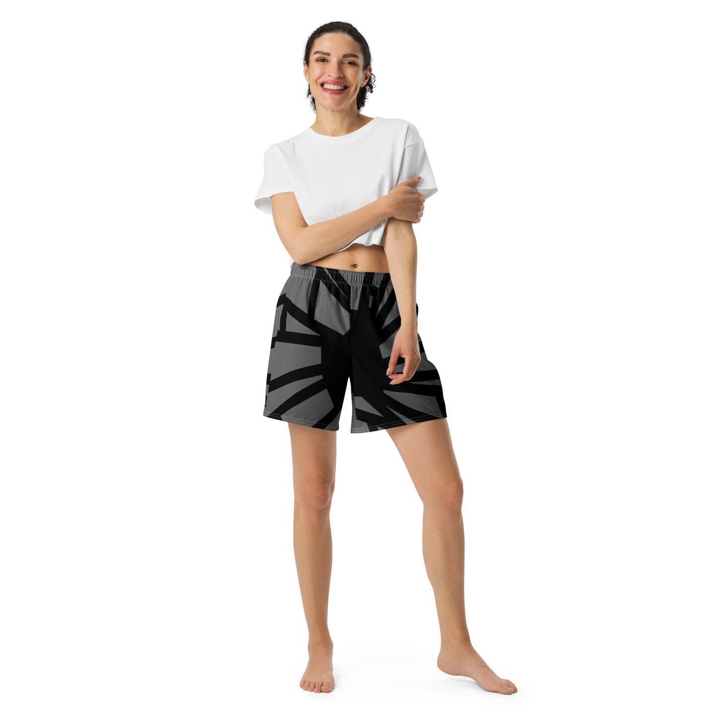 Shattered in Zambezi All-Over Print Unisex Athletic Long Shorts [Sizes 2XS-6XL] [FREE SHIPPING]