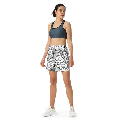 Psychadelia {WHITE} All-Over Print Unisex Athletic Long Shorts [Sizes 2XS-6XL] [FREE SHIPPING]