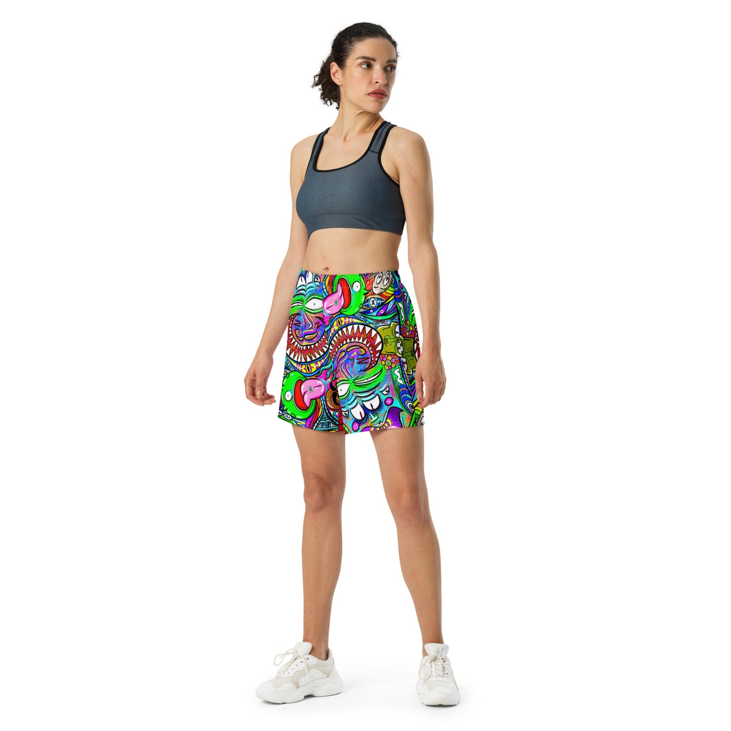 Psychadelia All-Over Print Unisex Athletic Long Shorts [Sizes 2XS-6XL] [FREE SHIPPING]