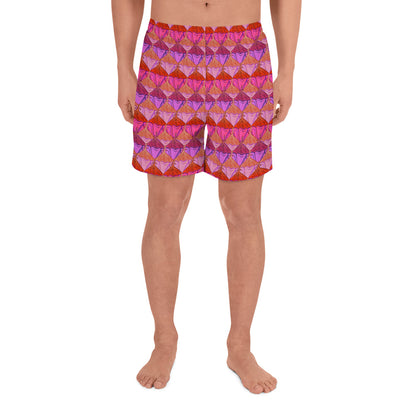 Sa Fluer {Flamingo} All-Over Print Unisex Athletic Long Shorts [Sizes 2XS-6XL] [FREE SHIPPING]