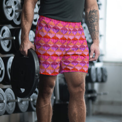 Sa Fluer {Flamingo} All-Over Print Unisex Athletic Long Shorts [Sizes 2XS-6XL] [FREE SHIPPING]