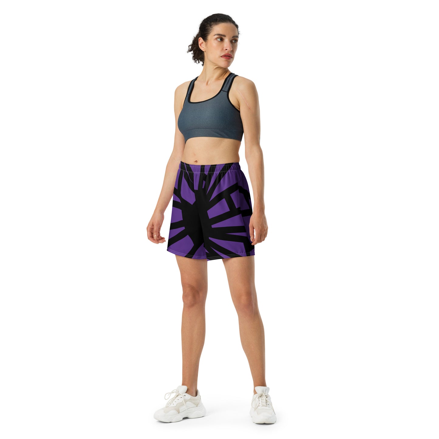 Shattered in Indigo  All-Over Print Unisex Athletic Long Shorts [Sizes 2XS-6XL] [FREE SHIPPING]