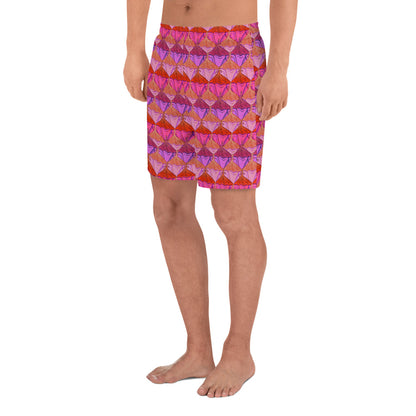 Sa Fluer {Flamingo} All-Over Print Unisex Athletic Long Shorts [Sizes 2XS-6XL] [FREE SHIPPING]