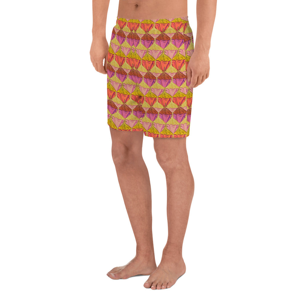 Sa Fluer {Sunset} All-Over Print Unisex Athletic Long Shorts [Sizes 2XS-6XL] [FREE SHIPPING]