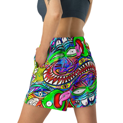 Psychadelia All-Over Print Unisex Athletic Long Shorts [Sizes 2XS-6XL] [FREE SHIPPING]