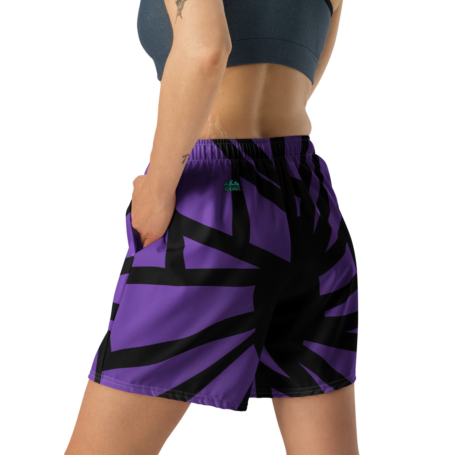 Shattered in Indigo  All-Over Print Unisex Athletic Long Shorts [Sizes 2XS-6XL] [FREE SHIPPING]