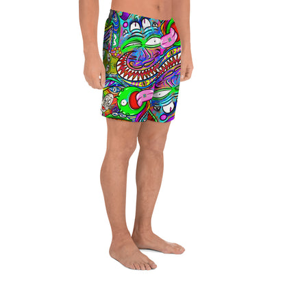 Psychadelia All-Over Print Unisex Athletic Long Shorts [Sizes 2XS-6XL] [FREE SHIPPING]