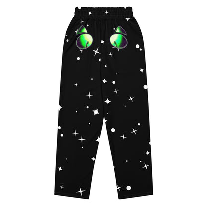 Skelecat {SPACE} Joggers (UNISEX) [Sizes 2XS-6XL] Wide Leg