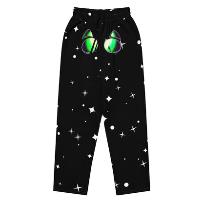 Skelecat {SPACE} Joggers (UNISEX) [Sizes 2XS-6XL] Wide Leg