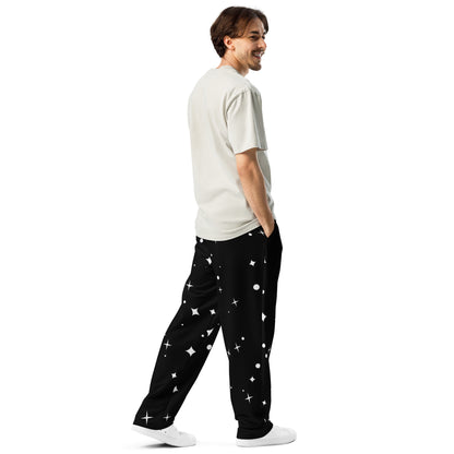 Skelecat {SPACE} Joggers (UNISEX) [Sizes 2XS-6XL] Wide Leg