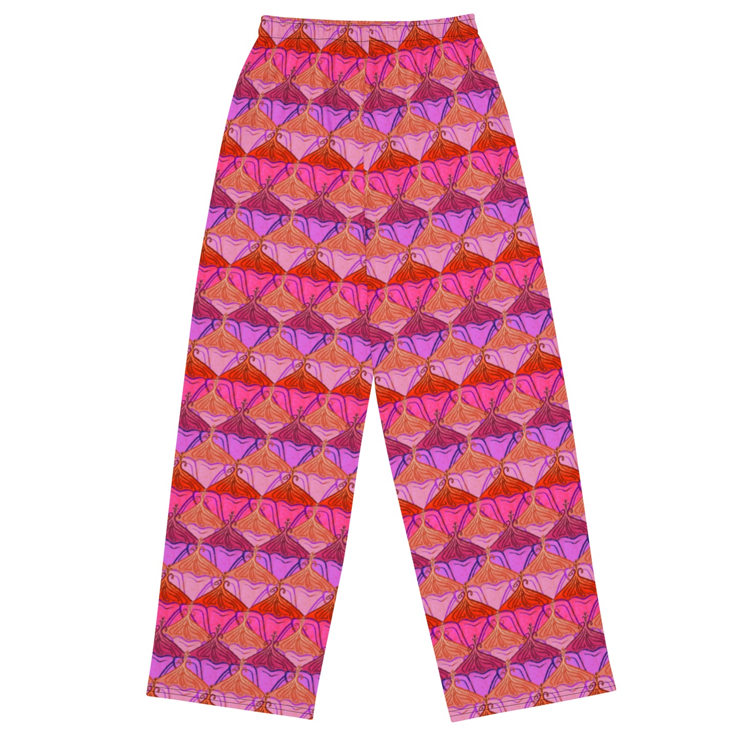 Sa Fluer [Flamingo] Wide Leg Unisex Drawstring Jersey Pant [Sizes 2XS-6X] [FREE SHIPPING]