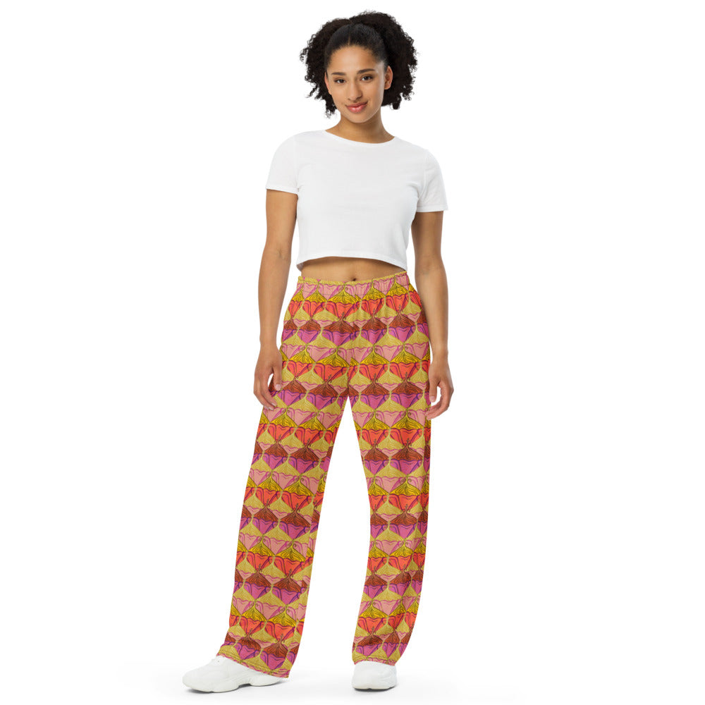 Sa Fluer {Sunset} | Wide Leg Unisex Drawstring Jersey Sweatpant [Sizes 2XS-6X] [FREE SHIPPING]