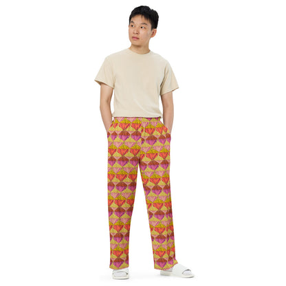 Sa Fluer {Sunset} | Wide Leg Unisex Drawstring Jersey Sweatpant [Sizes 2XS-6X] [FREE SHIPPING]