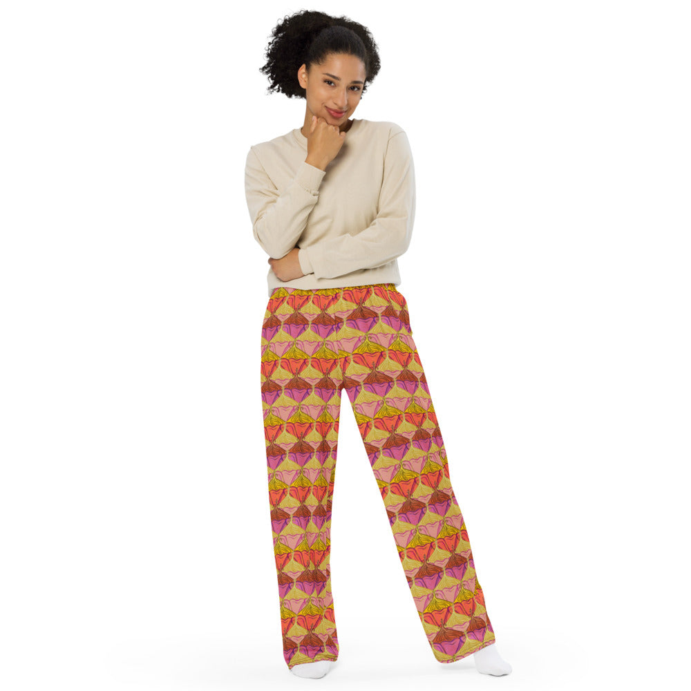 Sa Fluer {Sunset} | Wide Leg Unisex Drawstring Jersey Sweatpant [Sizes 2XS-6X] [FREE SHIPPING]