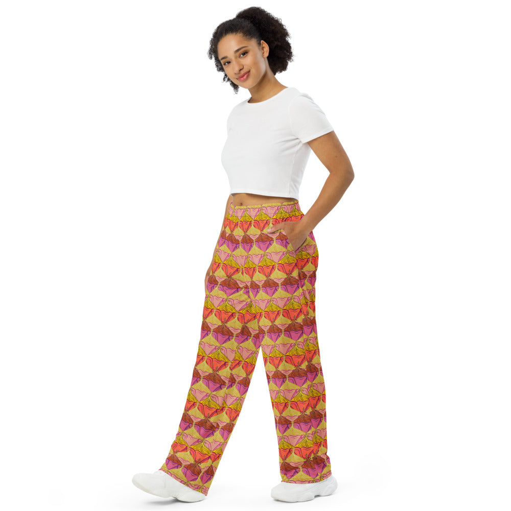 Sa Fluer {Sunset} | Wide Leg Unisex Drawstring Jersey Sweatpant [Sizes 2XS-6X] [FREE SHIPPING]