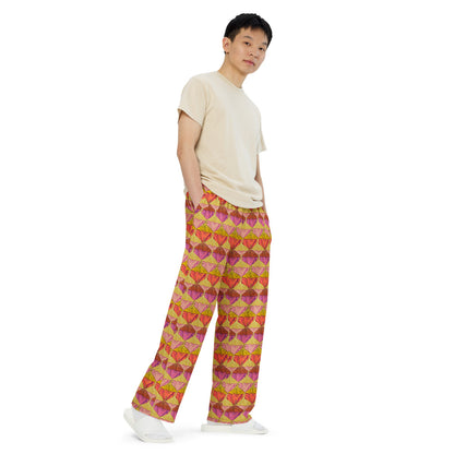 Sa Fluer {Sunset} | Wide Leg Unisex Drawstring Jersey Sweatpant [Sizes 2XS-6X] [FREE SHIPPING]