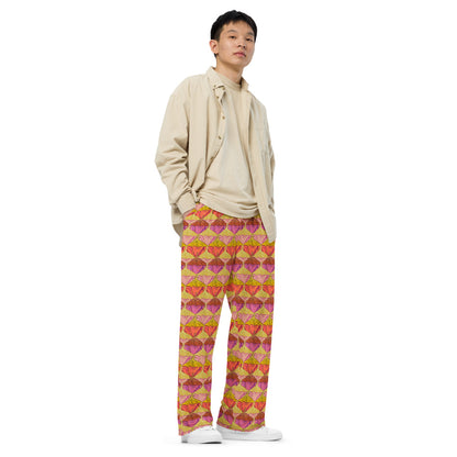 Sa Fluer {Sunset} | Wide Leg Unisex Drawstring Jersey Sweatpant [Sizes 2XS-6X] [FREE SHIPPING]