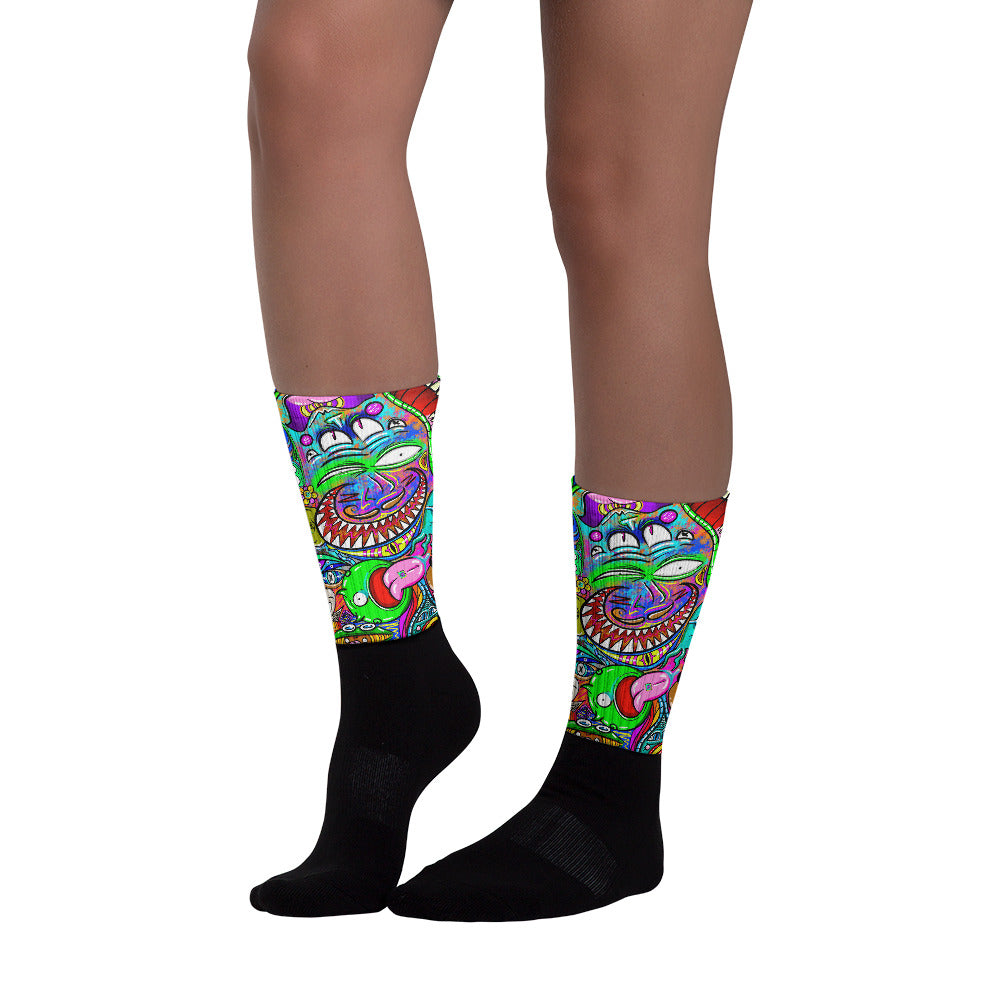 Psychadelia Crew Socks (Sizes US M6-14.5) [FREE SHIPPING]