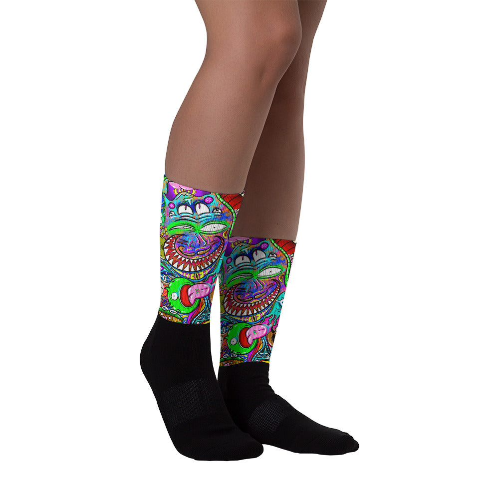 Psychadelia Crew Socks (Sizes US M6-14.5) [FREE SHIPPING]