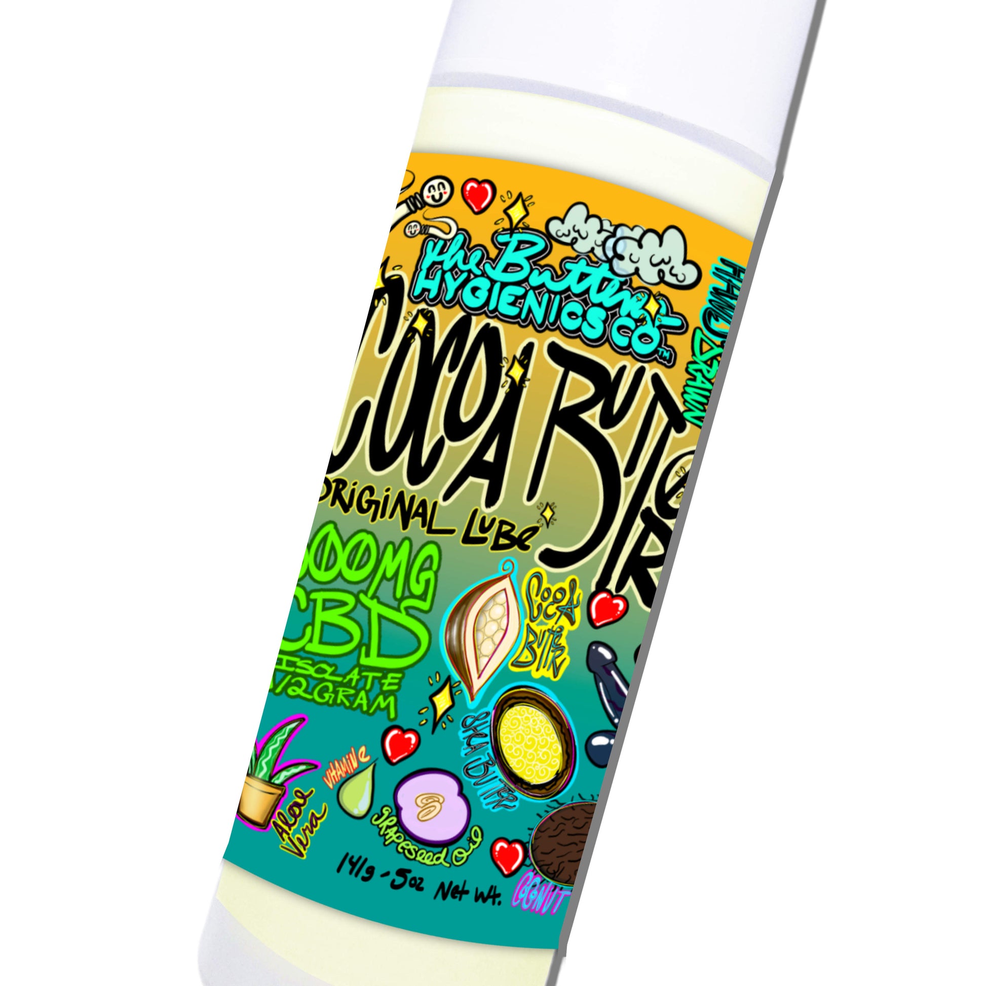 Lube: Cocoa Butter w 500MG CBD (Soy/Palm Free) The Butters Hygienics Co. Lube: Cocoa Butter w 500MG CBD (Soy/Palm Free) The Butters Hygienics Co.