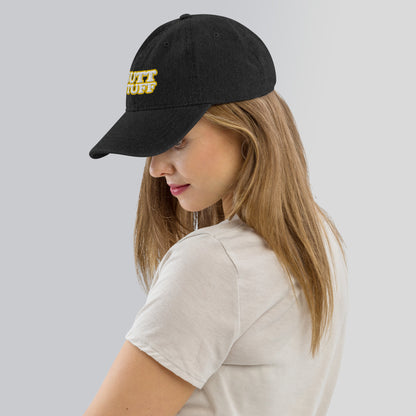 BUTT STUFF [Embroidered] 6-Panel, Denim Hat, Adjustable [FREE SHIPPING]