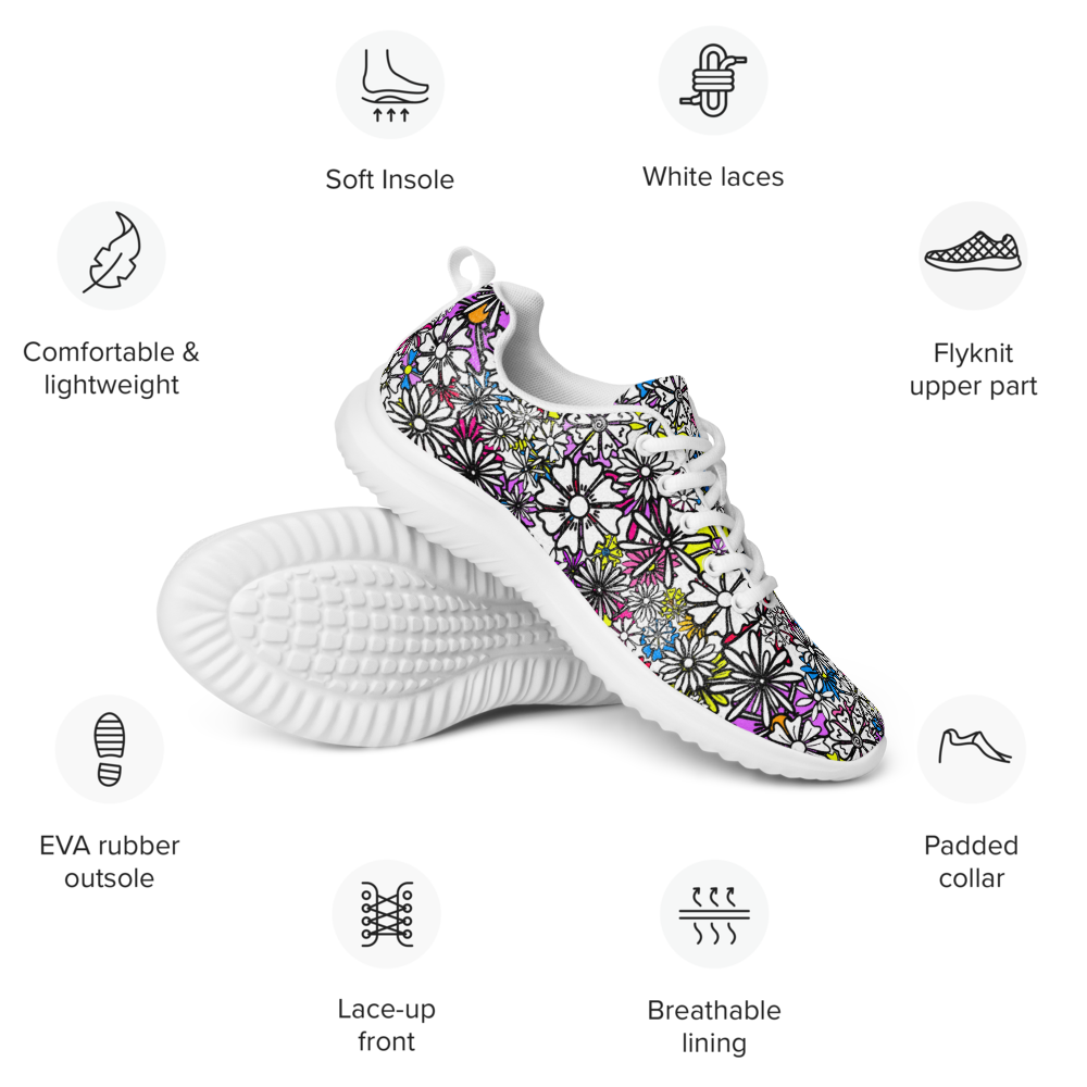 Forbidden Flower {White} - Flyknit Athletic Shoe (Sizes US M5-13) [FREE SHIPPING]