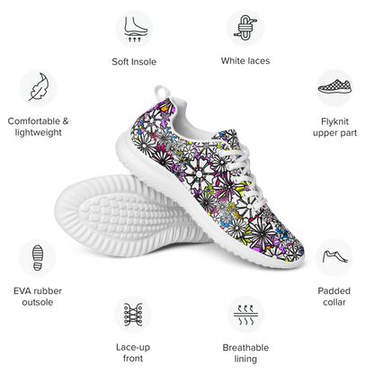 Forbidden Flower {White} - Flyknit Athletic Shoe (Sizes US M5-13) [FREE SHIPPING]