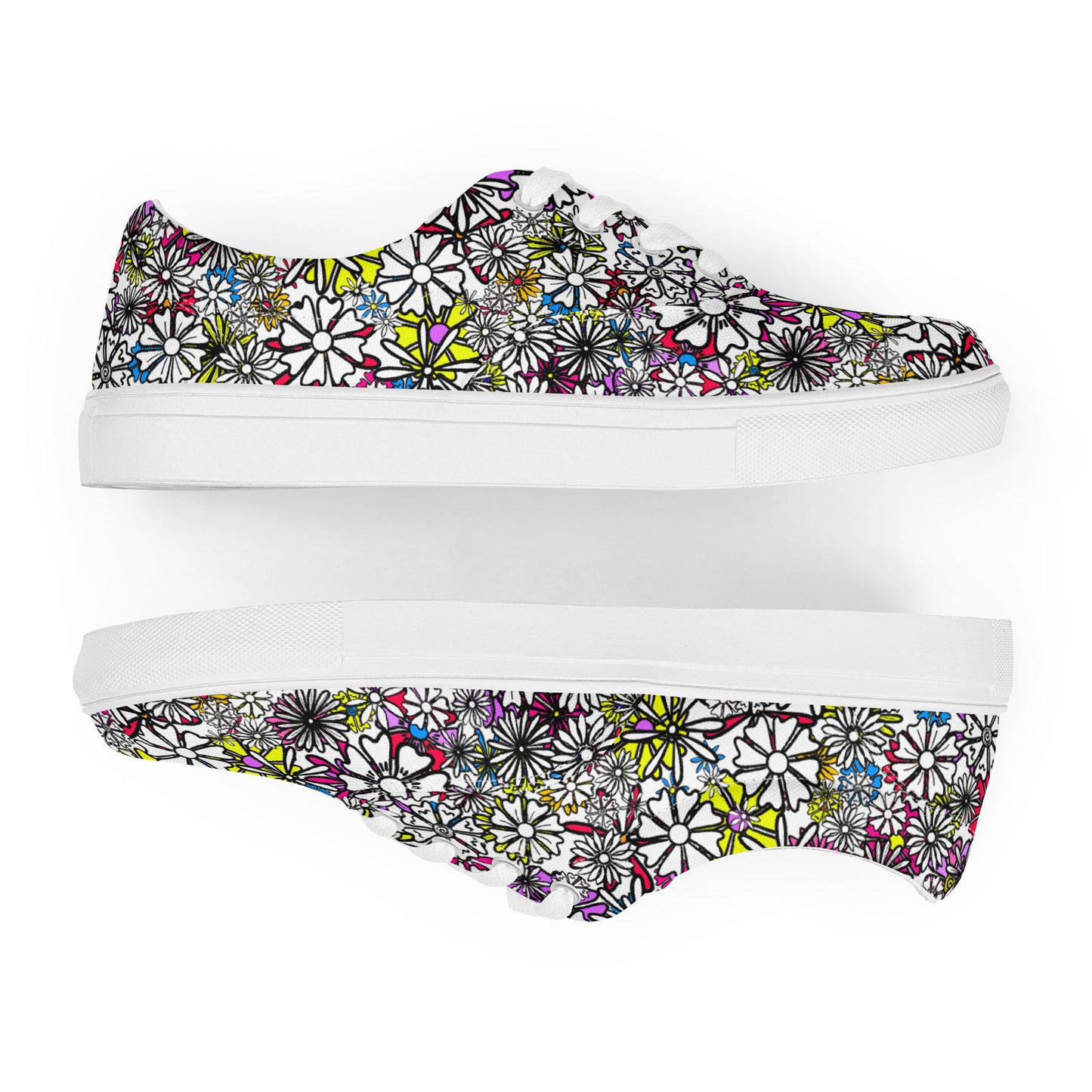 Everyday Lo-tops Canvas (Sizes US M5-13) - Forbidden Flower {WHITE} [FREE SHIPPING]