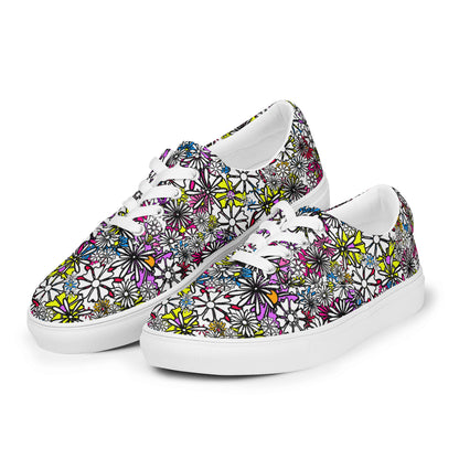 Everyday Lo-tops Canvas (Sizes US M5-13) - Forbidden Flower {WHITE} [FREE SHIPPING]