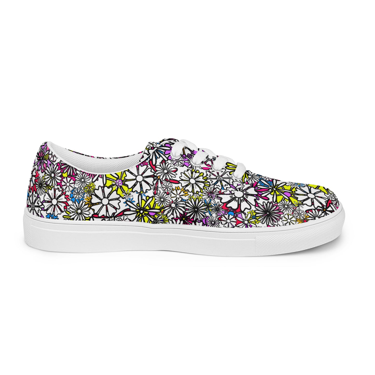 Everyday Lo-tops Canvas (Sizes US M5-13) - Forbidden Flower {WHITE} [FREE SHIPPING]