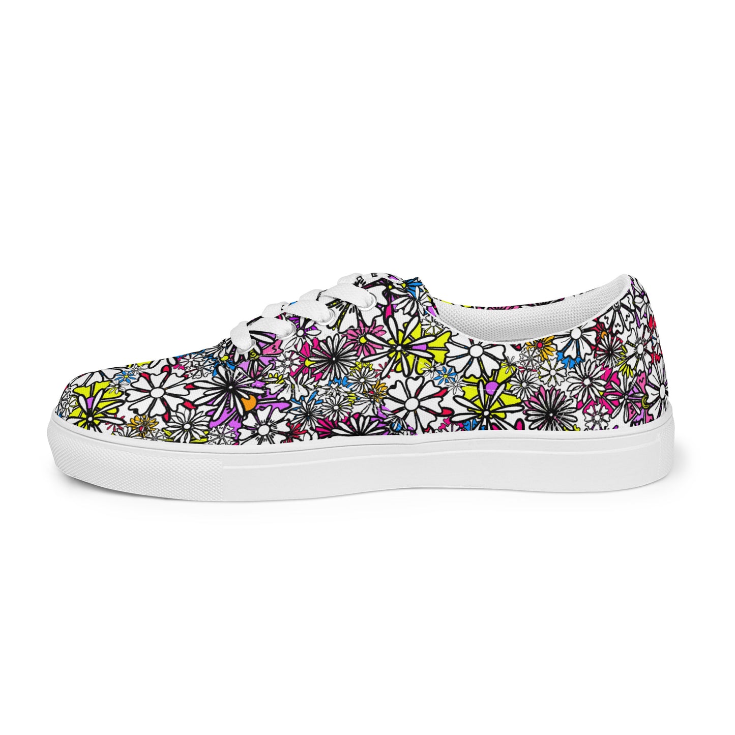 Everyday Lo-tops Canvas (Sizes US M5-13) - Forbidden Flower {WHITE} [FREE SHIPPING]