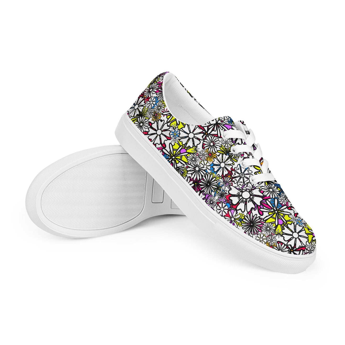 Everyday Lo-tops Canvas (Sizes US M5-13) - Forbidden Flower {WHITE} [FREE SHIPPING]