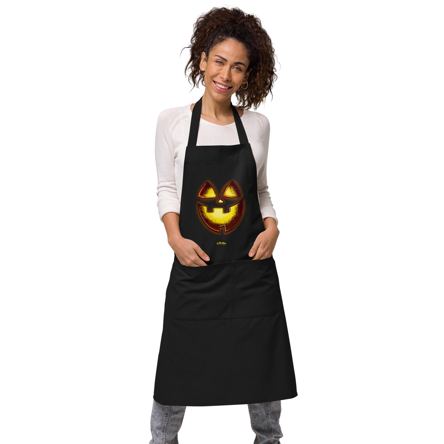 Mr. Spookington Organic Cotton Apron w Pocket [Multiple Colors] [FREE SHIPPING]